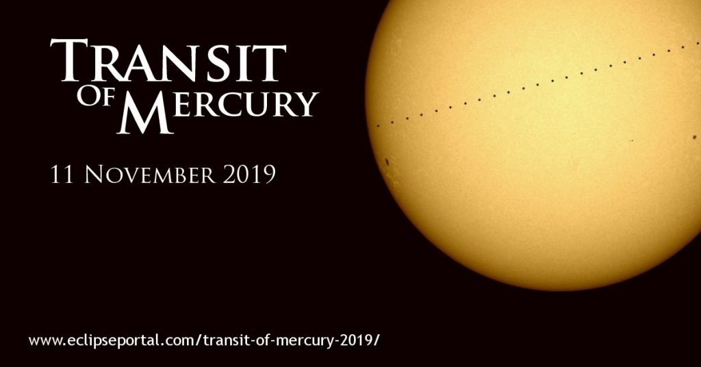 Transit of Mercury - 11 November 2019 | Eclipse Portal