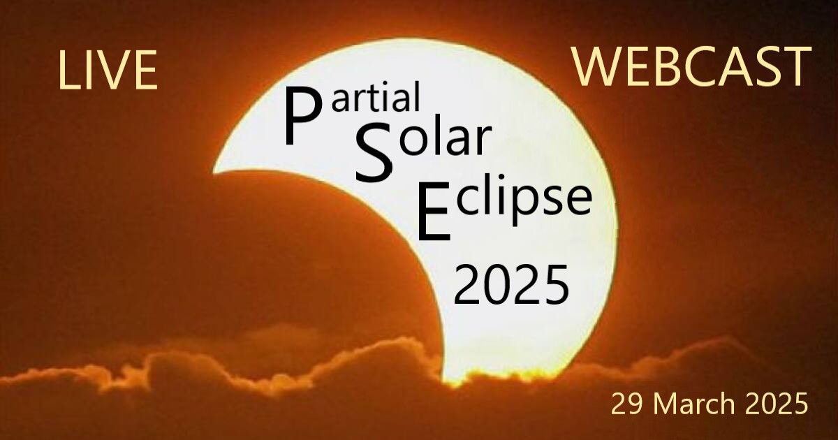 Partial Solar Eclipse 2025 - Live Webcast