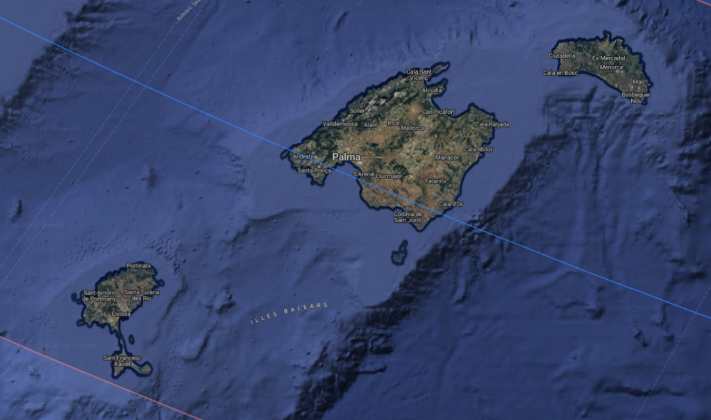Total Solar Eclipse - Balearic Islands - Courtesy of Xavier Jubier